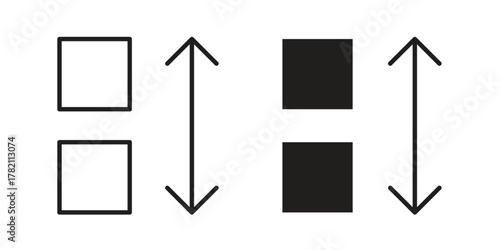 Apps sort icon for template. Icon vector graphic set