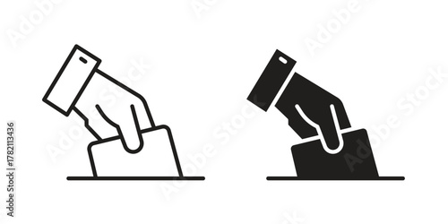 Ballot icon for template. Icon vector graphic set