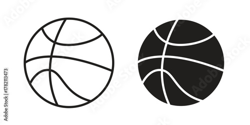Basketball icon for template. Icon vector graphic set