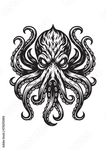 The Mythical Sea Beast Animal Black