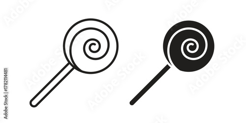 Candy icon for template. Icon vector graphic set