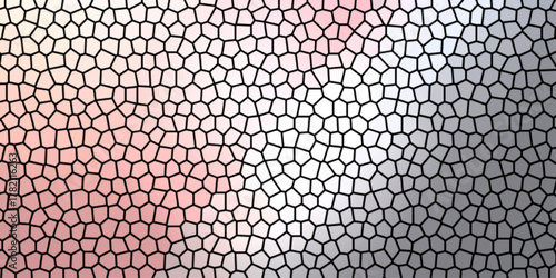 Seamless metallic grid pattern and binary code dots abstract background design