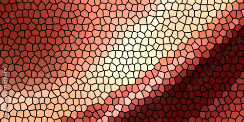 Red leather texture and seamless patterns with hearts and stripes material design wallpaper