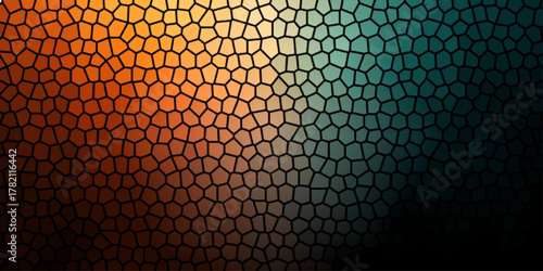 Abstract binary code pattern texture illustration with a green LED light grid background