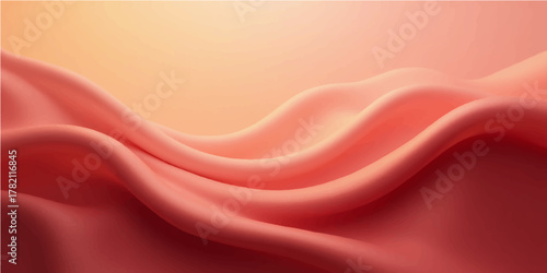 Flowing red silk and satin fabric texture creates a soft, luxurious backdrop for your design