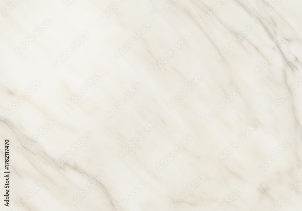 Fototapeta premium Luxurious light cream marble texture with subtle gray veining. A smooth, polished natural stone surface perfect for an elegant background or wallpaper