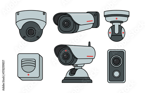 Security cameras and surveillance systems protecting property