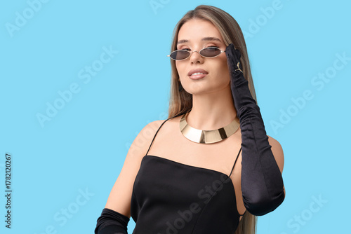 Fashionable young woman in ...