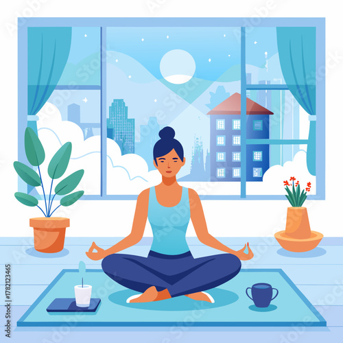 Winter Morning Yoga at Home