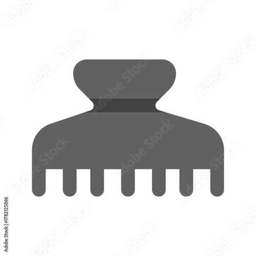 hair clamp flat icon
