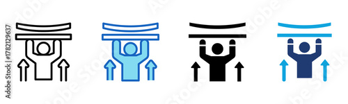 Resilience icon Multi Style Vector Illustration