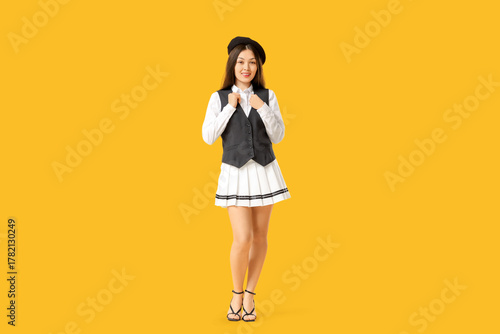 Beautiful young Asian woman...