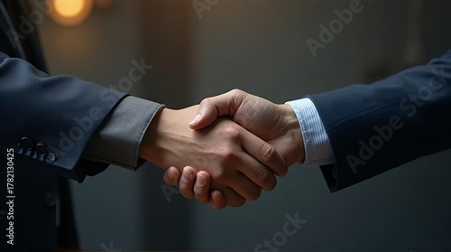 Professional handshake seals a deal, signifying trust and partnership in a modern business environment, creating lasting success.