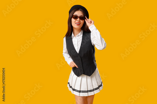 Beautiful young Asian woman...