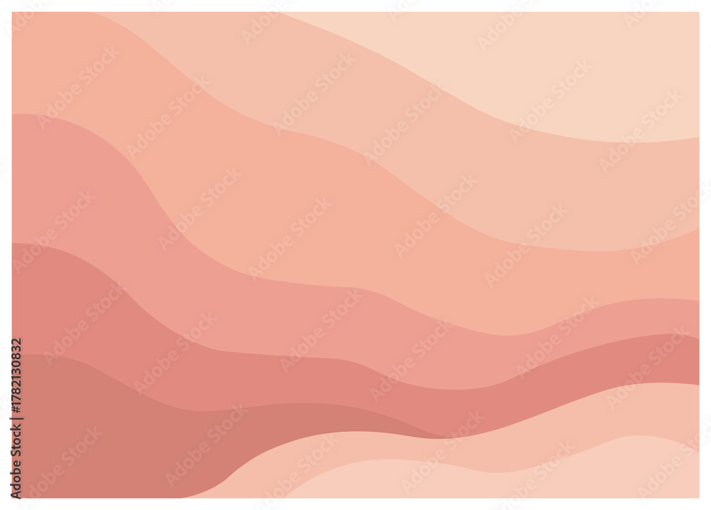 Fototapeta premium Background with smooth waves in pastel colors.