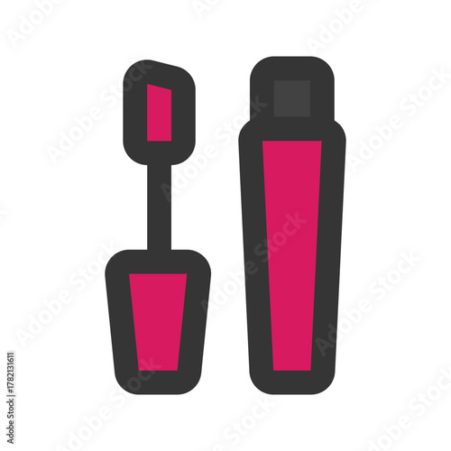 lip gloss flat line icon