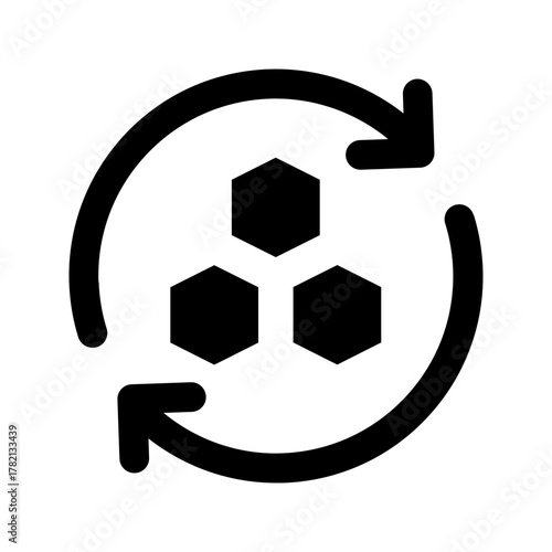 collagen glyph icon