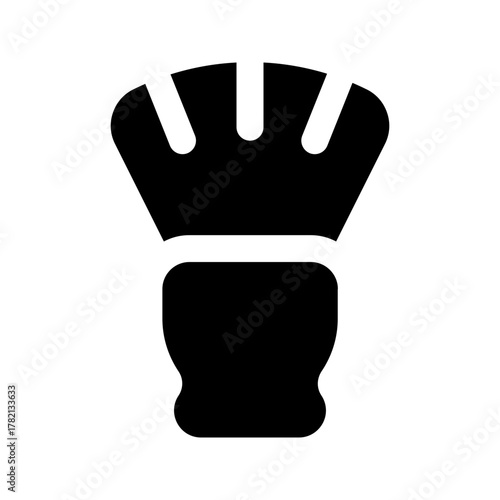 shaving brush glyph icon