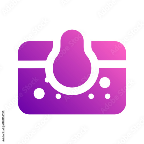 blackhead glyph gradient icon