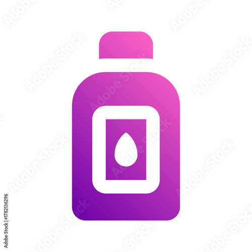 makeup remover glyph gradient icon