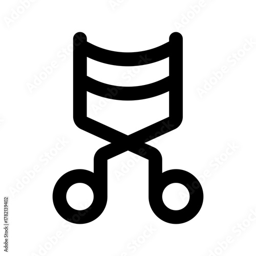 eyelash curler line icon