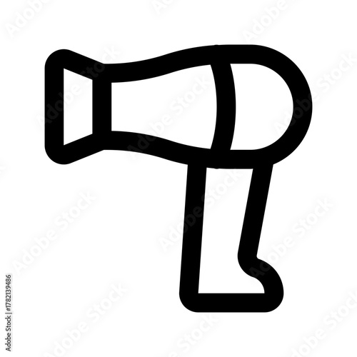 hair dryer line icon