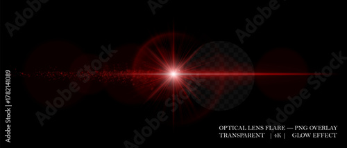 Bright lens flare with luminous halo, reflection circles, and soft glow. Perfect for overlays, light decorations, and digital highlights.