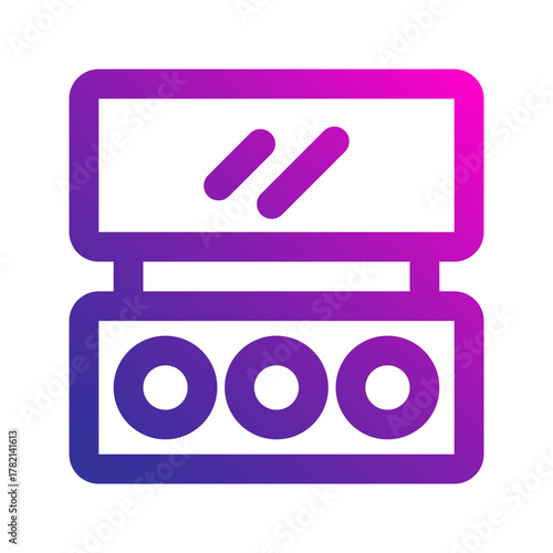 eyeshadow line gradient icon