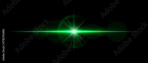 Optical flare with luminous beam, soft reflections, and transparent glow. Ideal for digital overlays, cinematic lighting, and futuristic visual compositions.