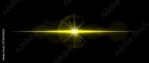 Optical flare with luminous beam, soft reflections, and transparent glow. Ideal for digital overlays, cinematic lighting, and futuristic visual compositions.