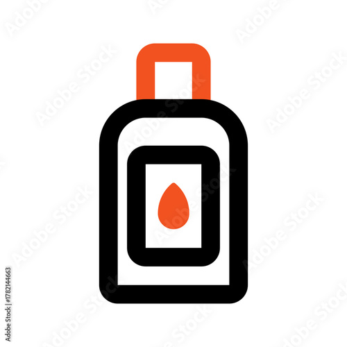makeup remover outline color icon