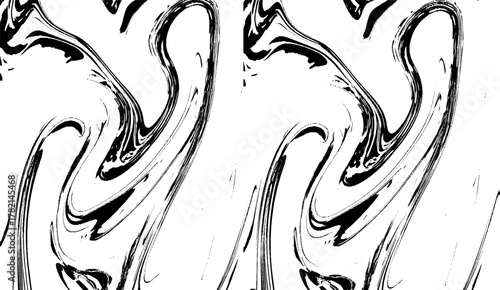 Black Marble ink texture acrylic painted waves texture background. Grunge black and white abstract dirty textured background. Scratch lines.