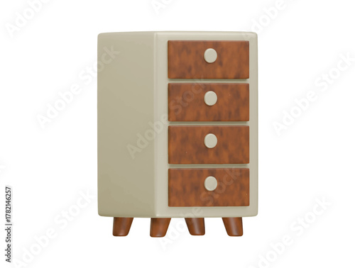dresser icon 3d illustration render