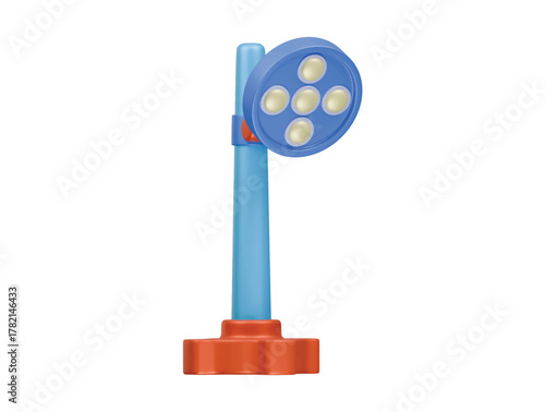 surgical operating light icon 3d illustration render