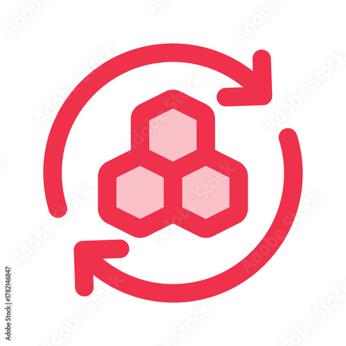 collagen outline fill icon