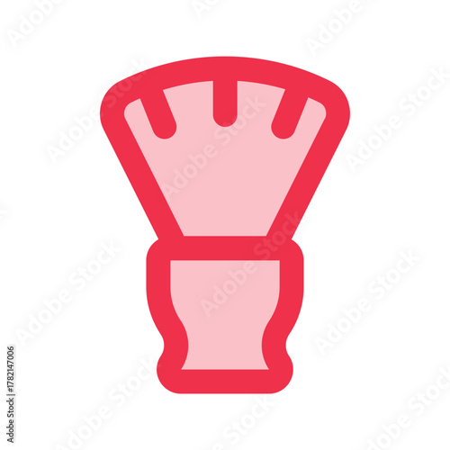 shaving brush outline fill icon