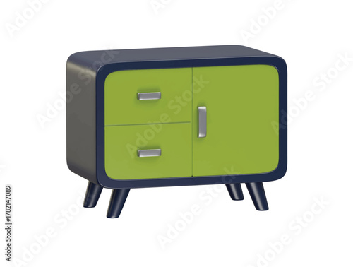 sideboard icon 3d illustration render
