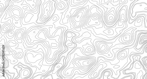 Abstract topographic contours map background. Topography lines and circles background. Topographic map Patterns.