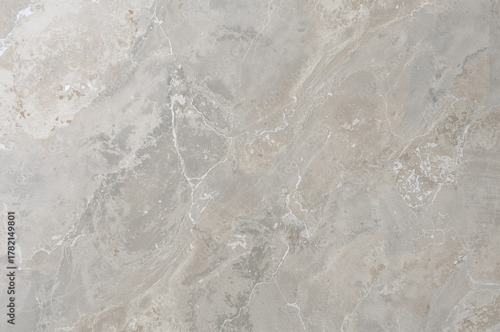 Naklejka premium Smooth concrete texture backdrop with rough cement surface, ideal for construction-themed designs. Empty polished cement floor or wall, abstract top-down view with ample copy space.