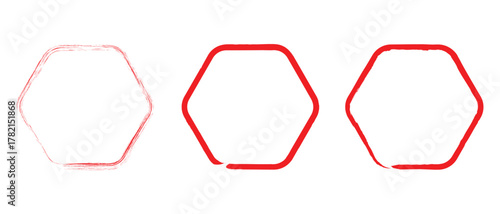 set of polygon grunge textures frame icon, grunge frame icon, collection polygon photo image frame icon.