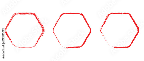 set of polygon grunge textures frame icon, grunge frame icon, collection polygon photo image frame icon.