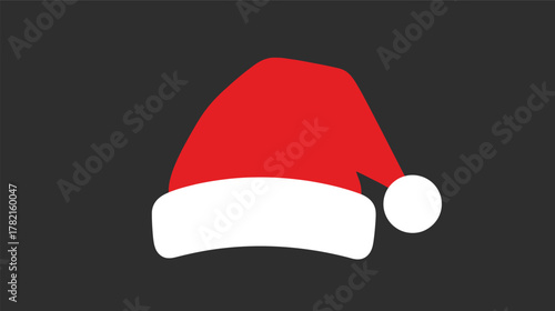 Classic Red and White Santa Hat for Festive Holiday Celebrations
