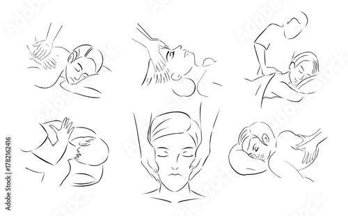 massage illustration design