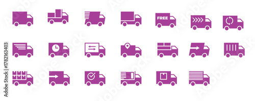  collection of truck delivery 