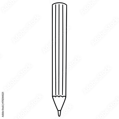 Hand-drawn doodle pencil on a white background.