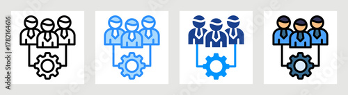 Team Resource Icon Collection Set Multiple Style