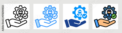 Management Service Icon Collection Set Multiple Style