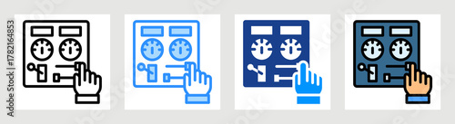 Control Panel Icon Collection Set Multiple Style