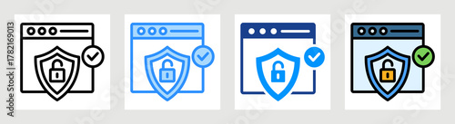 Access Granted Icon Collection Set Multiple Style
