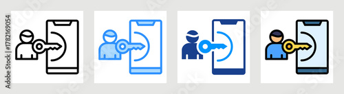 Login Session Icon Collection Set Multiple Style